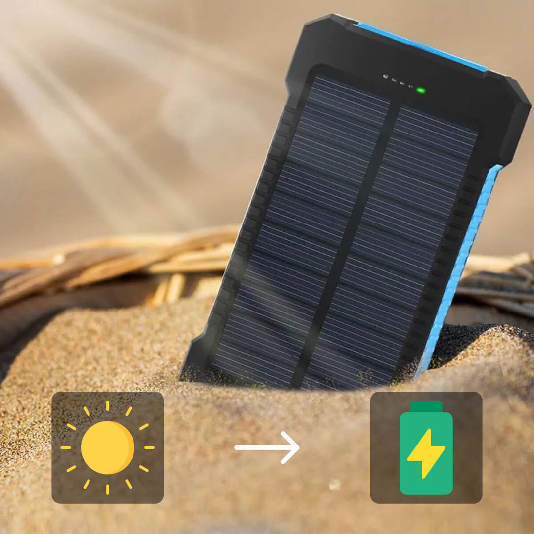 Norvo | Solenergi Power Bank Vanntett Dual USB Lader