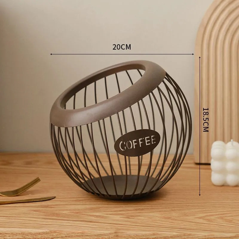 Norvo | Elegant metall oppbevaringskurv for snacks