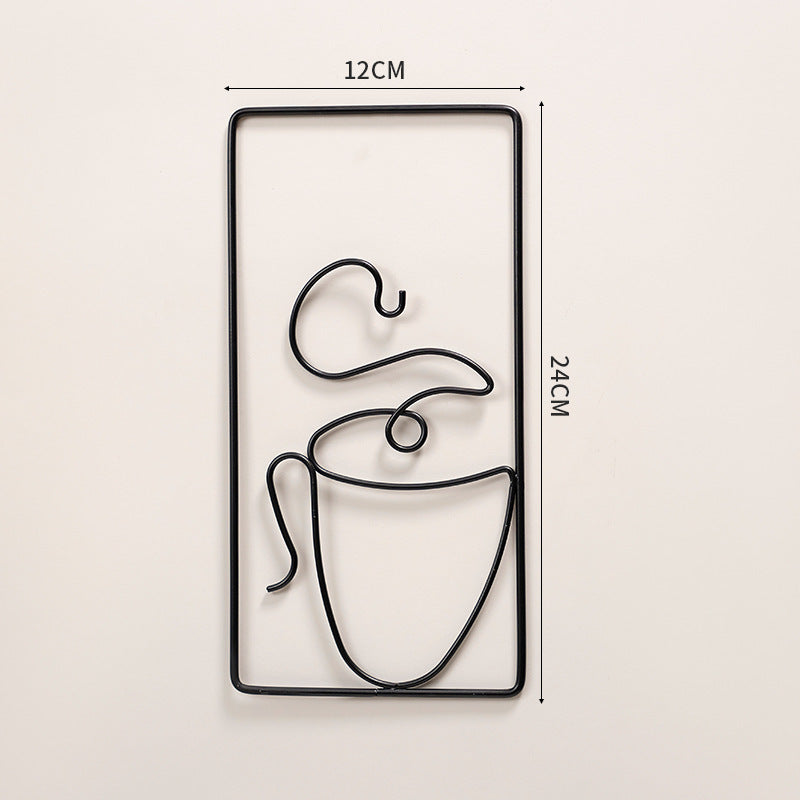 Norvo | Moderne Abstrakt Katt Metall Veggdekorasjon for Stilfull Hjemmedekor