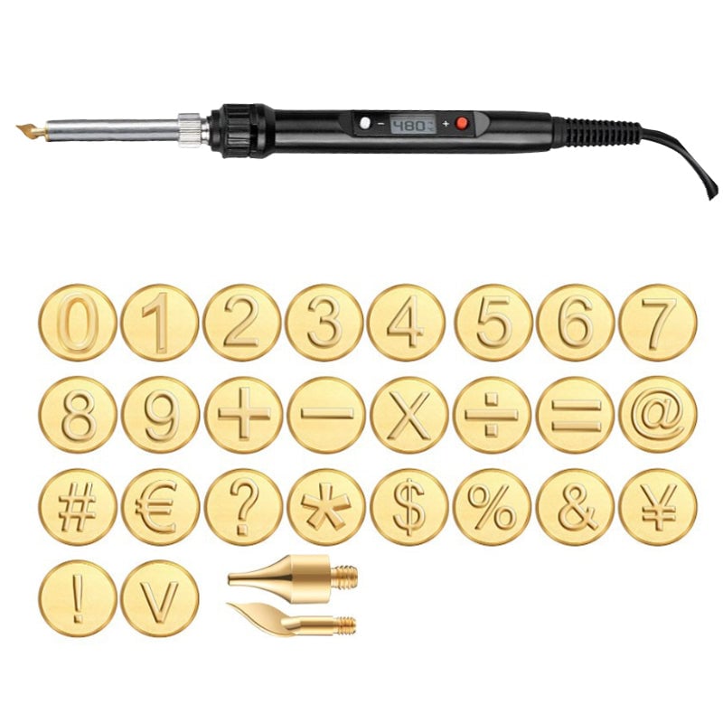 Norvo | 26 Buchstaver Kobberform —DIY Trebrenning/Laging Set