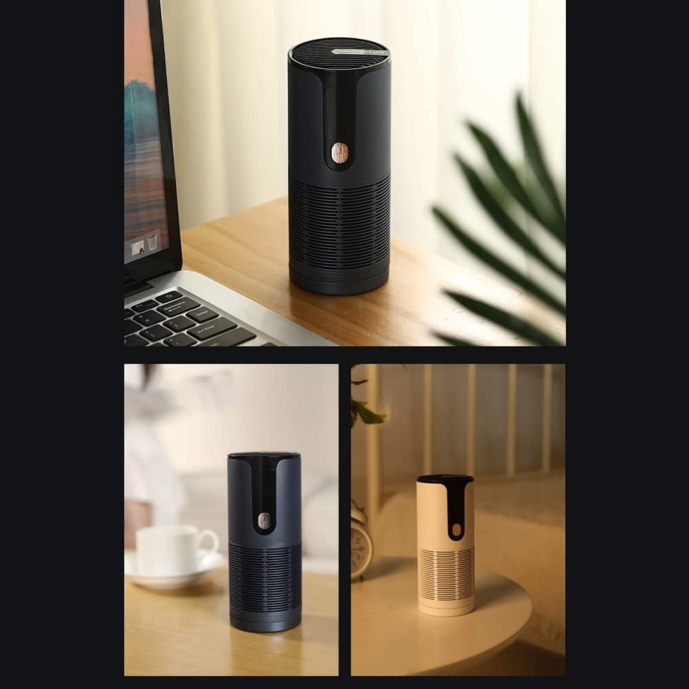 Norvo | Bærbar Renser Rensesystem – USB Oppladbar Luftfrisker med Aktivert Kull & Aromaterapi