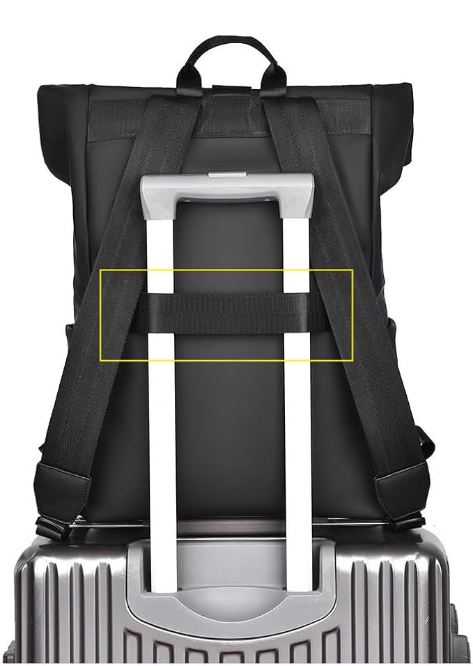Norvo | BergTrek Vanntett Ergonomisk Ryggsekk – Lett Reise Rygsekk med USB Lading & Stor Laptop Oppbevaring