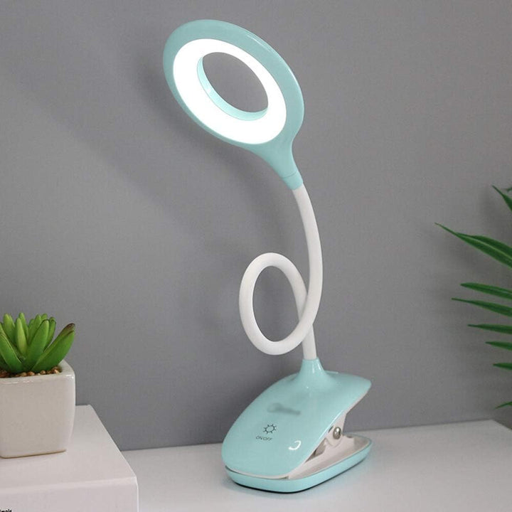 Norvo | Oppladbar LED Bordlampe med Klemme – Justerbar Skrivebordslampe for Hjemmekontor og Studier