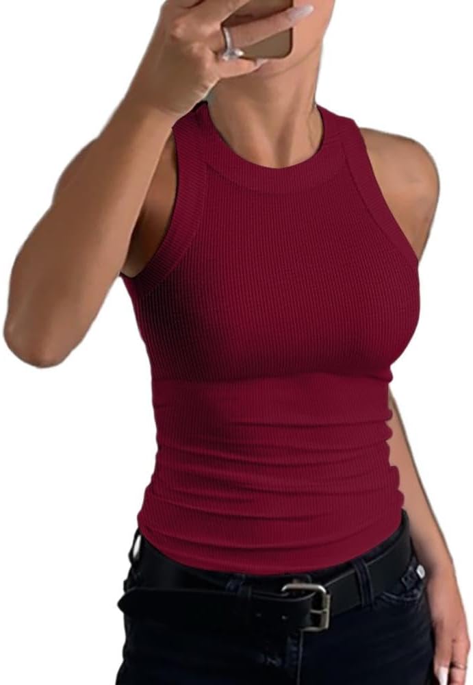 Norvo | Kvinne Ribbet Racerback Tank