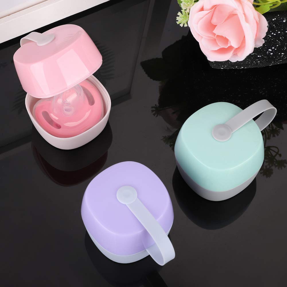 Norvo | Smokkeboks med lokk – Hygienisk oppbevaringsboks for smokker & brystvorter