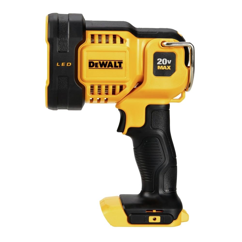 Norvo | Dewalt 20V Max Jobsite Led Spotlight, Klar Rød, Kraftig & Holdbar Belysningsløsning