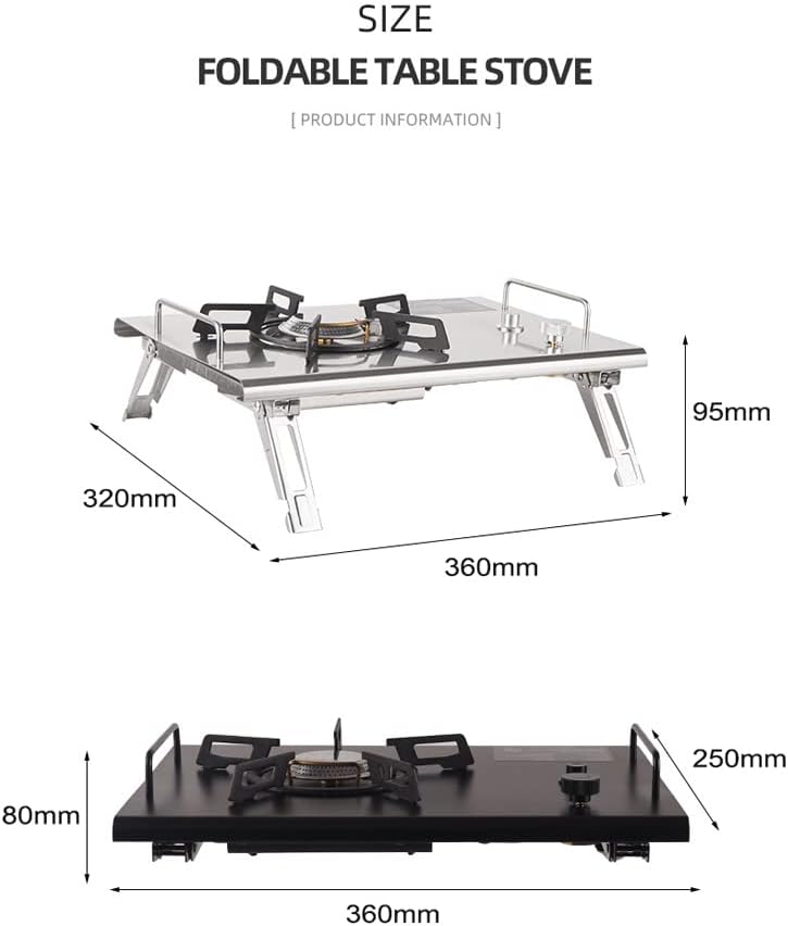 Frendorf | Utendørs sammenleggbar campingovn med elektronisk antenning – Travora