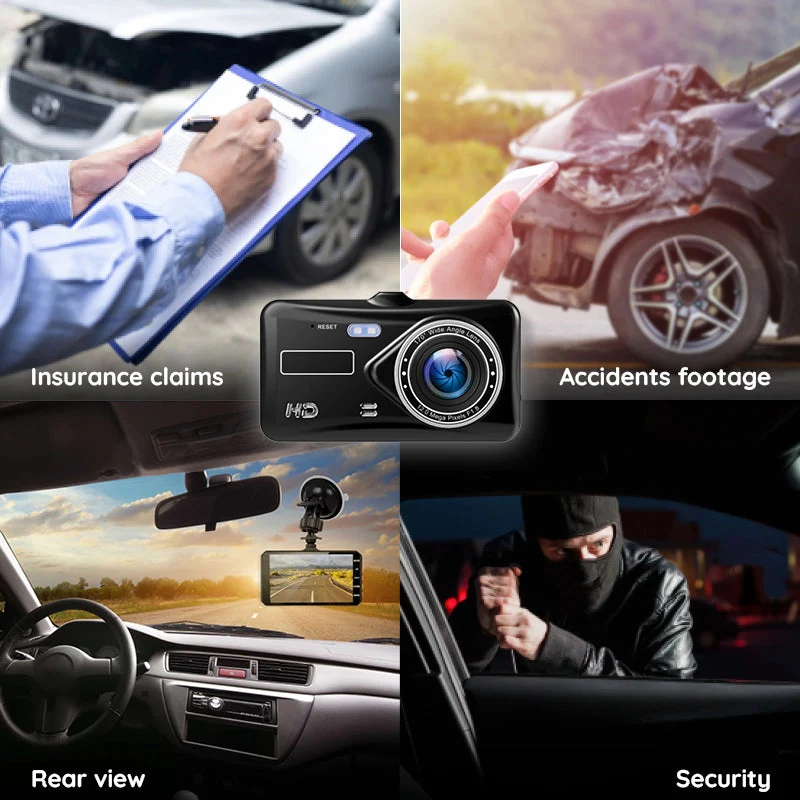 Norvo | Bredvinkel 1920x1080P FHD Dual Dash Cam