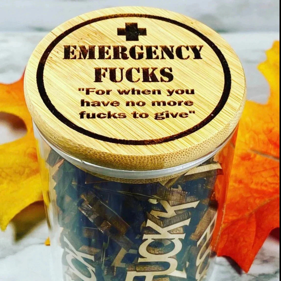 Norvo | Nødsituasjon F**k Glass - Morsomt Gi en F**k Glass