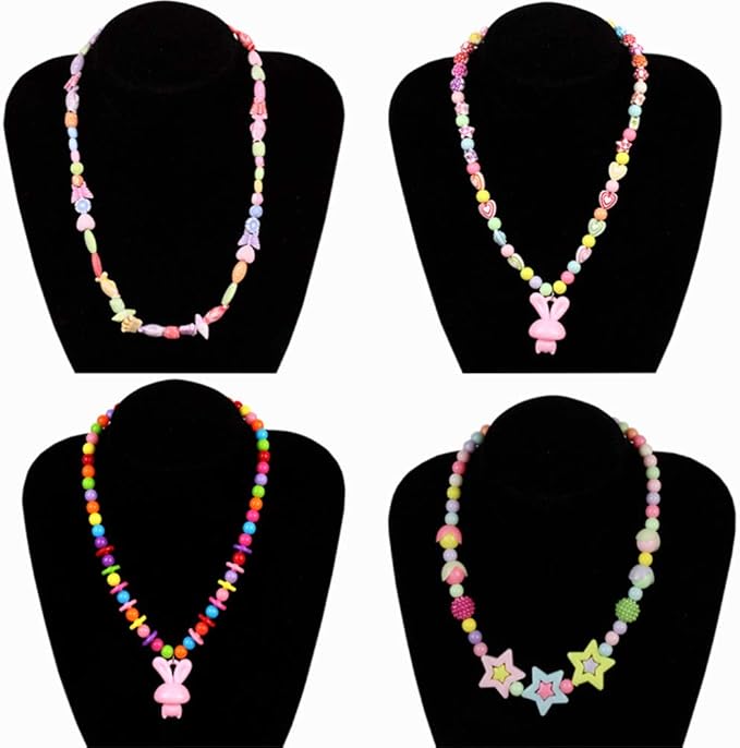 DIY Perle Håndverk Smykke Lage Sett for Jenter - Kreativ Perle Sett for Armbånd, Ringer og Halskjeder