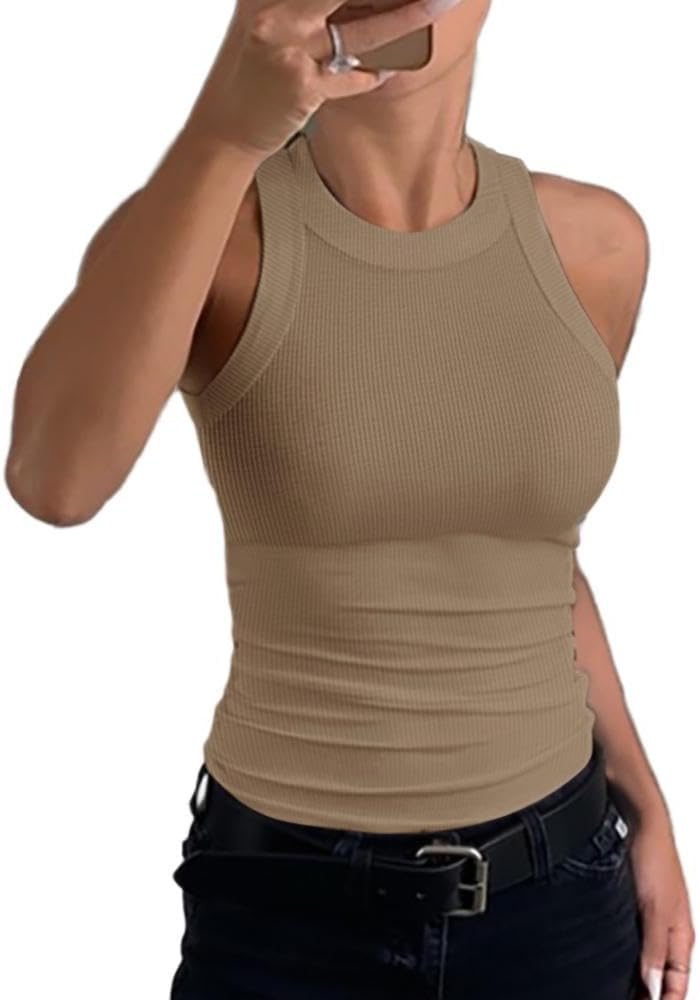 Norvo | Kvinne Ribbet Racerback Tank