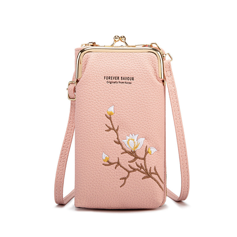 Norvo | Brodert kvinne crossbody lommebok