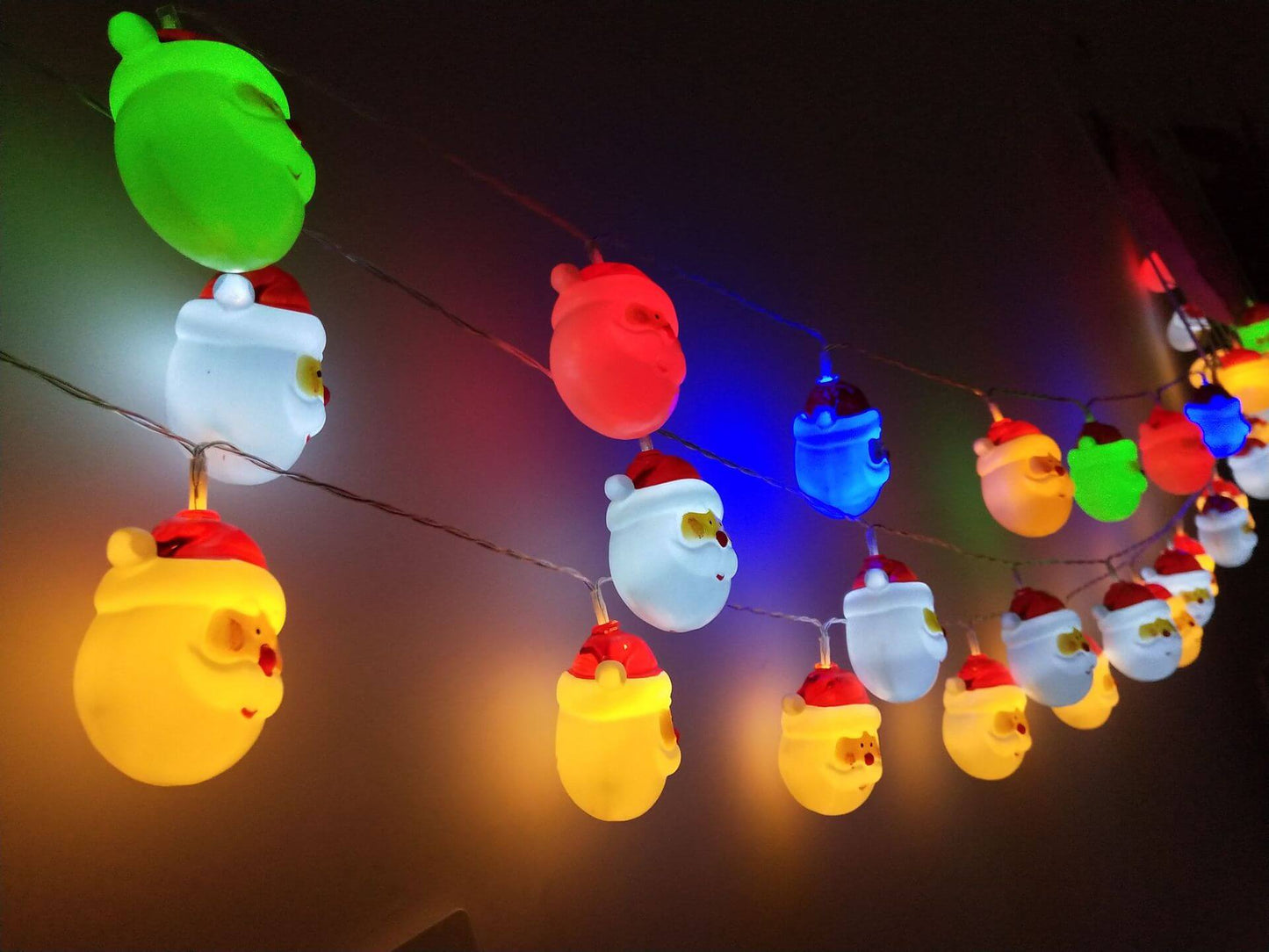 Norvo | Jule nisse lyslenker utepartys dekorasjon 10/20 batteri lyslenker