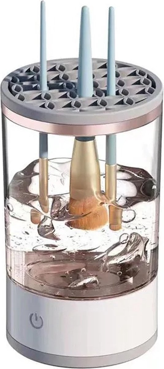 Norvo | CleanEase Automatisk Sminkebørste Renser – 3-i-1 Bærbar & Oppladbar