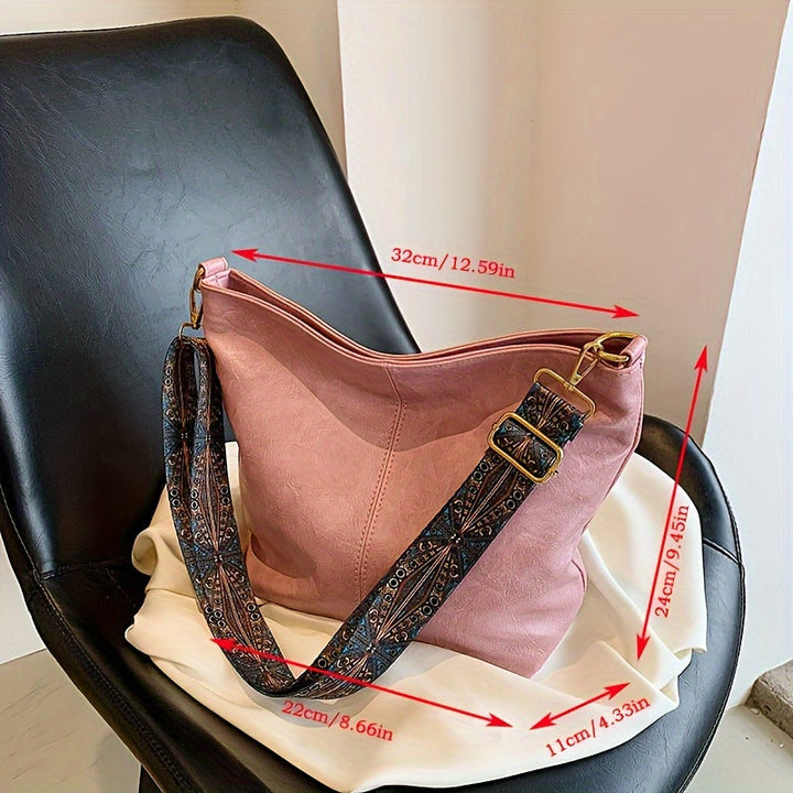 Norvo | CityPure PU Messengerbag – Hvit Urban Skulderveske med Glidelås