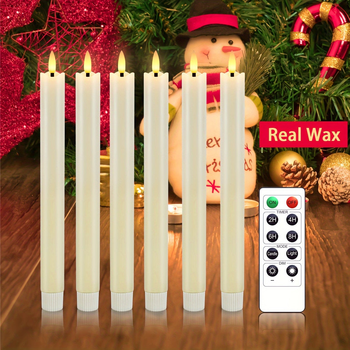 Eebuss Flameless Cone Candles – Realistisk LED Effekt Norvo