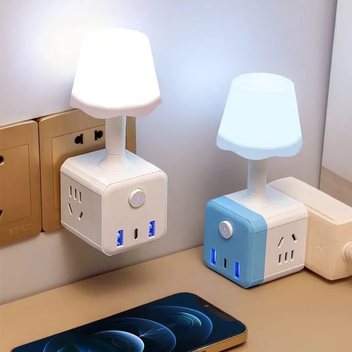 Norvo | Fjernkontrollert LED-lampe med USB-adapter
