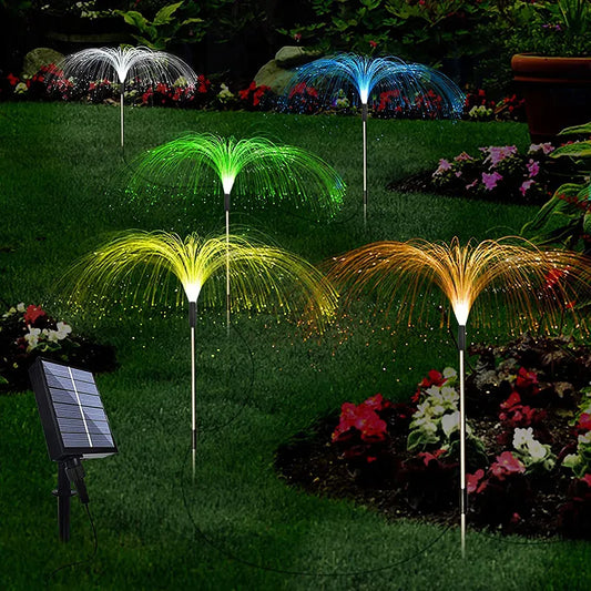 Norvo | Solhage Lys med Fargeforandring – LED Plenlys for Hage & Terrasse, Fyrverkeri Design