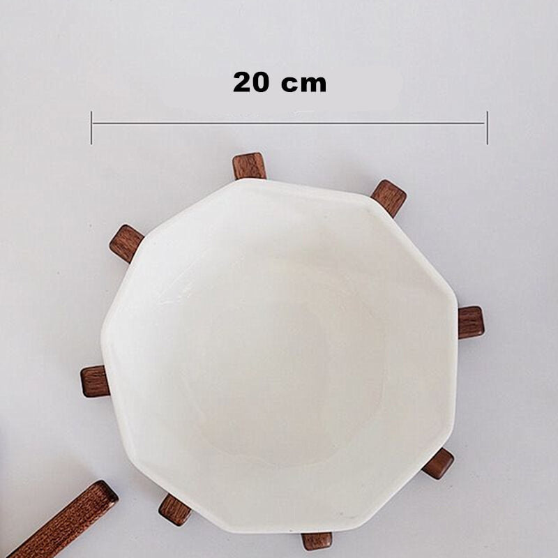 Norvo | Kunstnerisk Valnøtt Tre Bordmatte