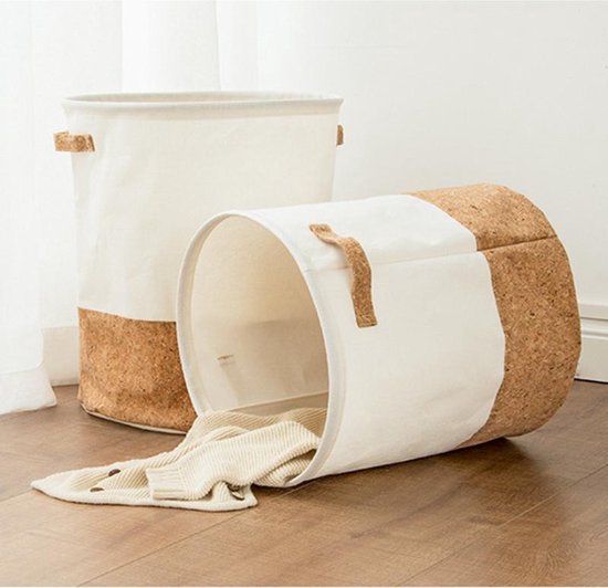 Norvo | Stilren Bomull Lin Linse Kurv for Vaskeri og Leker - EcoNest