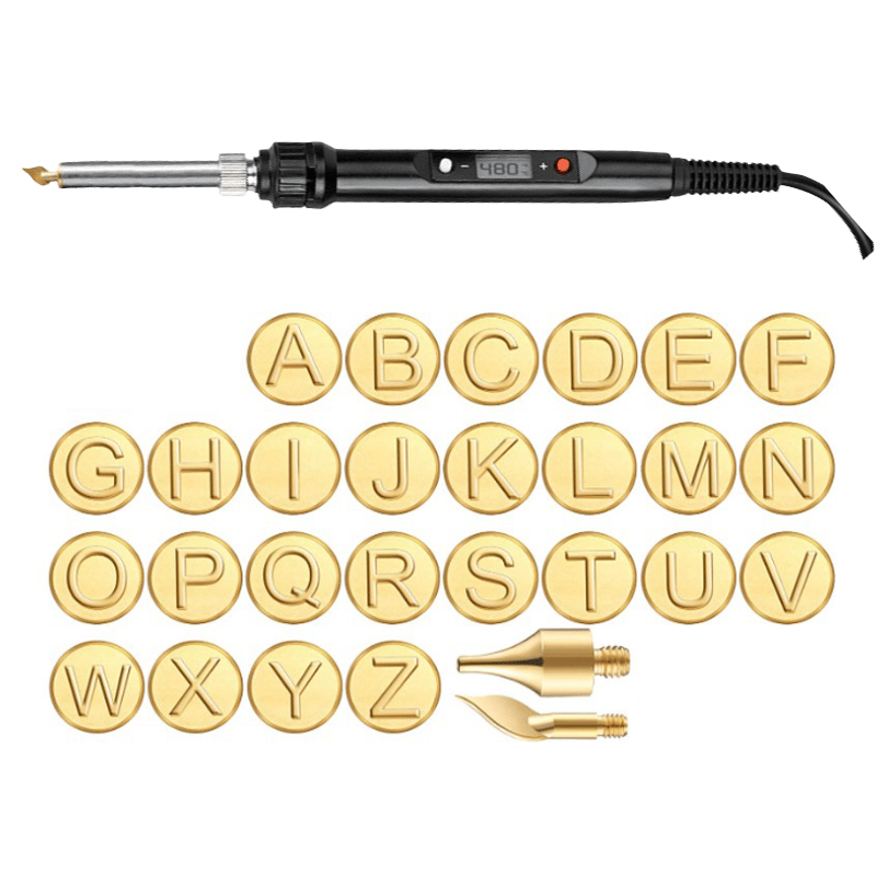 Norvo | 26 Buchstaver Kobberform —DIY Trebrenning/Laging Set