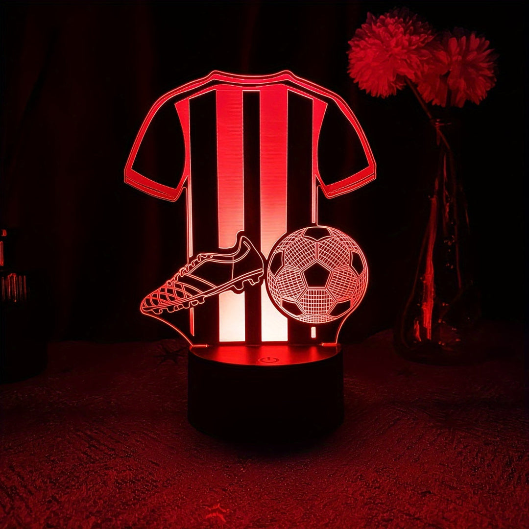SportGlow Lampe - 3D LED Nattlys for Fotballfans Norvo