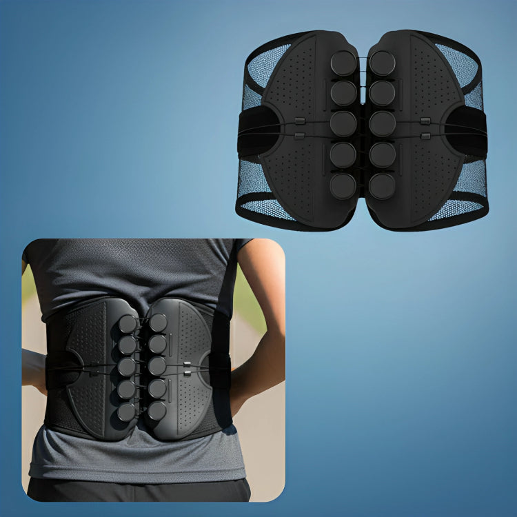 Lindring av korsryggsmerter – Pustende mesh og justerbar passform – Forbedrer holdning for kontor og hverdagskomfort Norvo