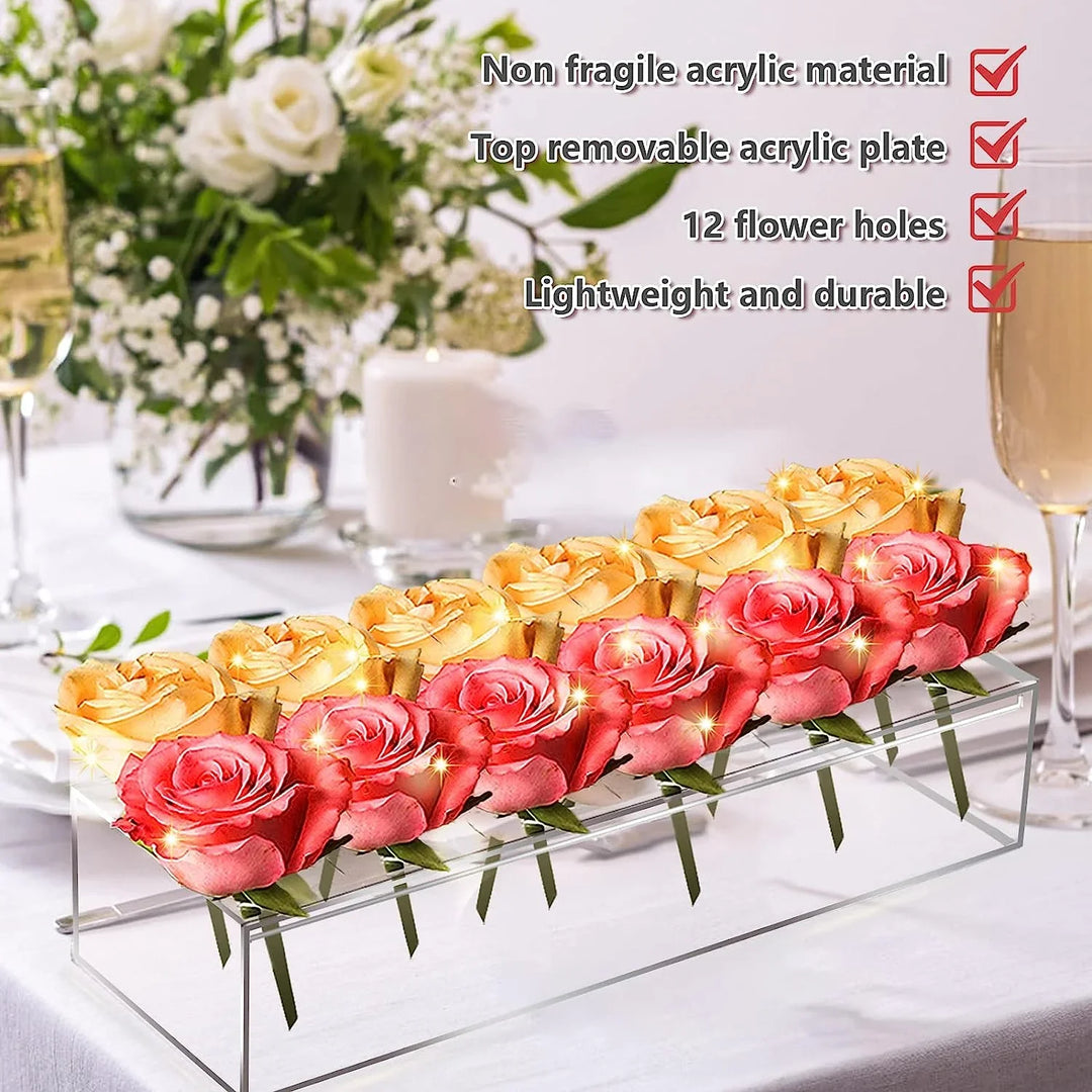 Norvo | Klar akryl blomsterkrukke
