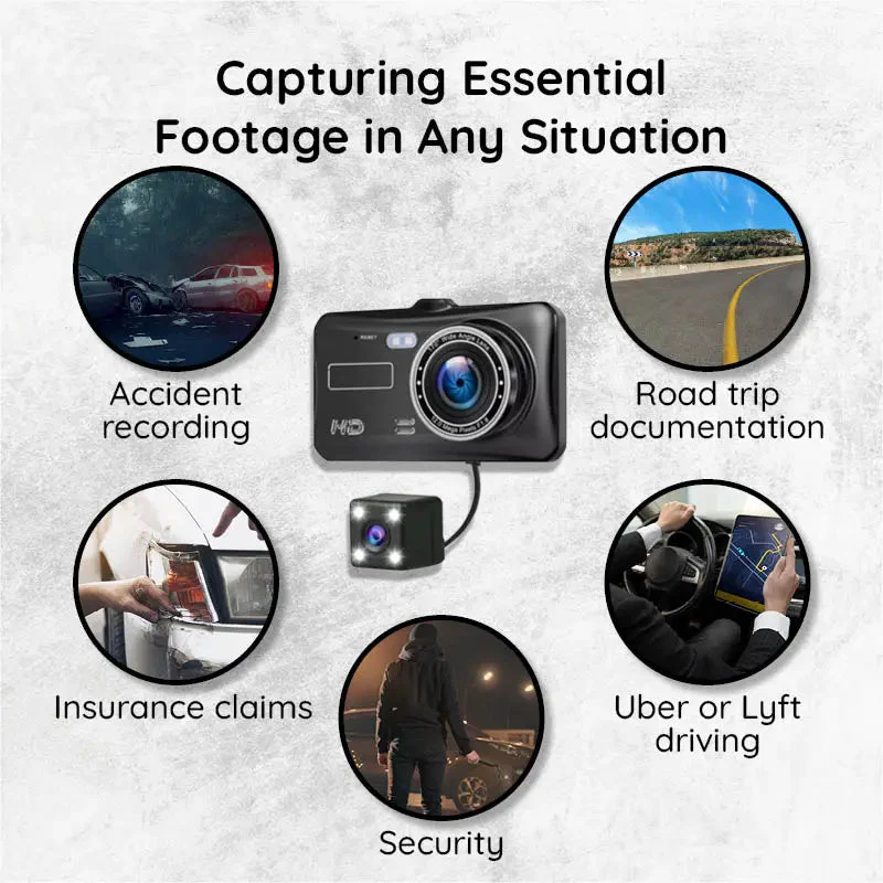 Norvo | Bredvinkel 1920x1080P FHD Dual Dash Cam