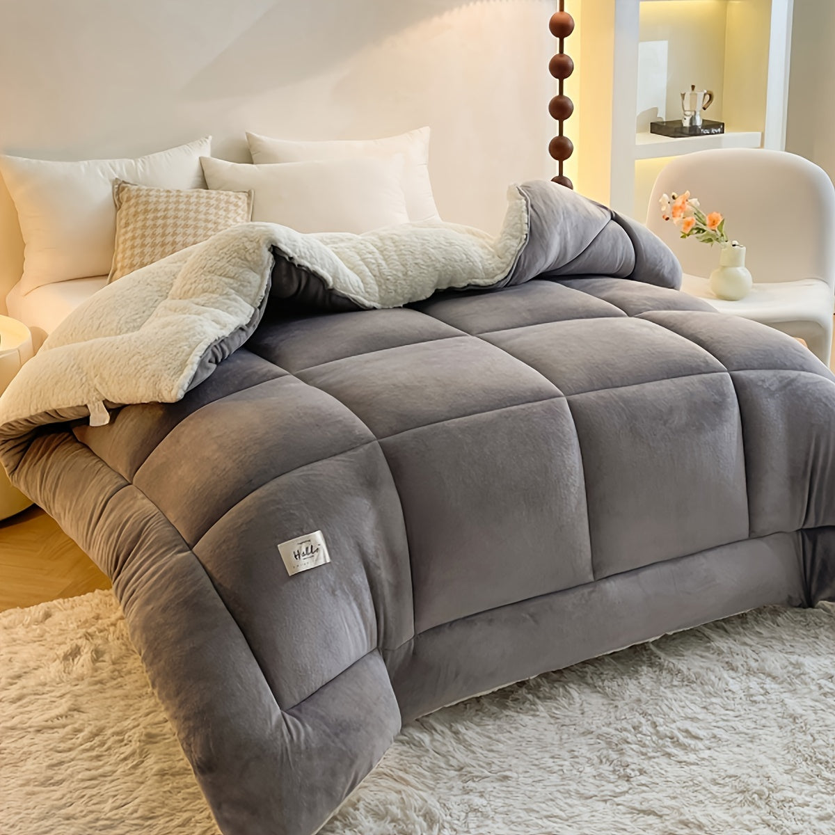 Norvo | Stilig Hytte Sherpa Fleece Duvet – Ultimat Komfort & Varme