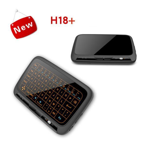 Norvo | H18+ Bakbelyst Mini Trådløst Full Touchpad Tastatur