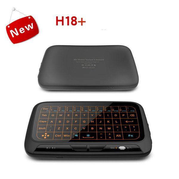 Norvo | H18+ Bakbelyst Mini Trådløst Full Touchpad Tastatur