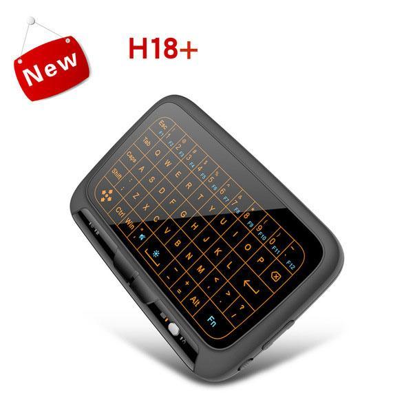 Norvo | H18+ Bakbelyst Mini Trådløst Full Touchpad Tastatur