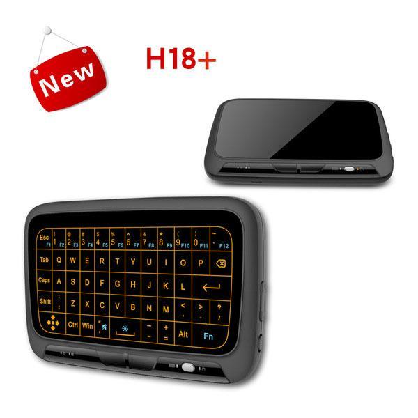 Norvo | H18+ Bakbelyst Mini Trådløst Full Touchpad Tastatur