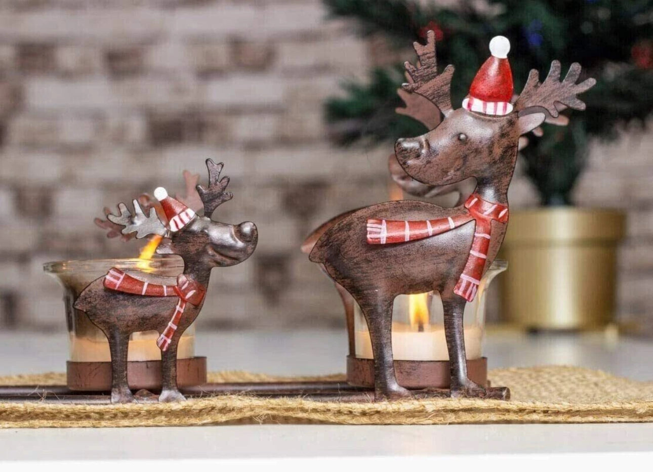 Norvo | Reinsdyr Lysestake Dekorasjon
