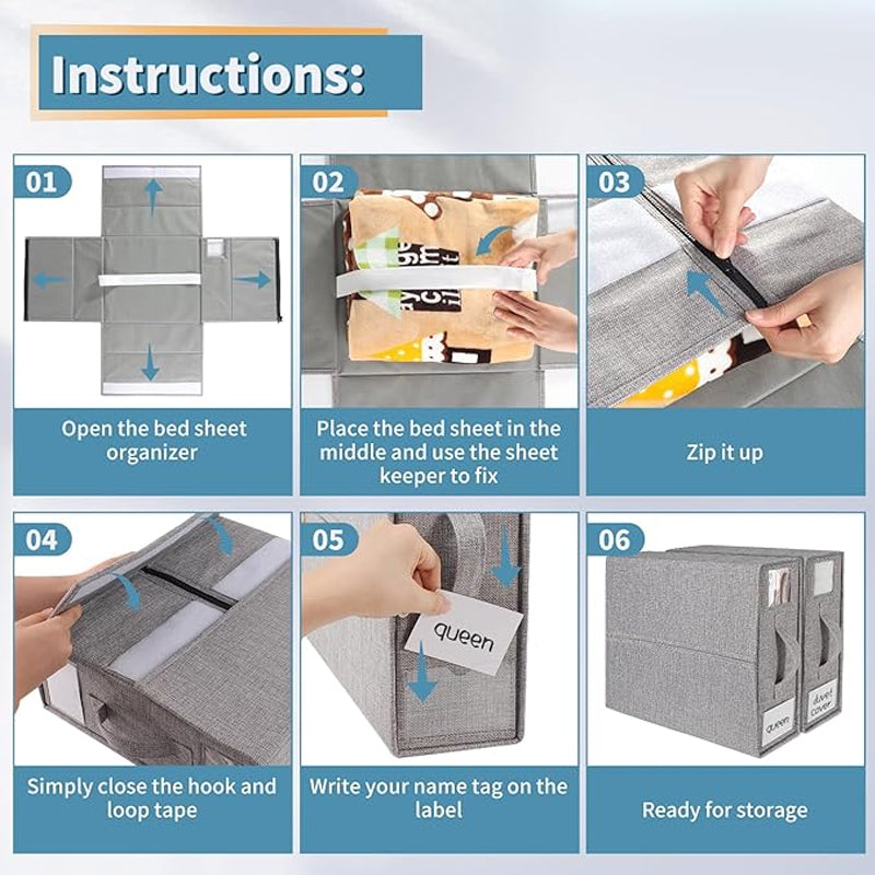 Norvo | sammenleggbar sengetøysett-organisator