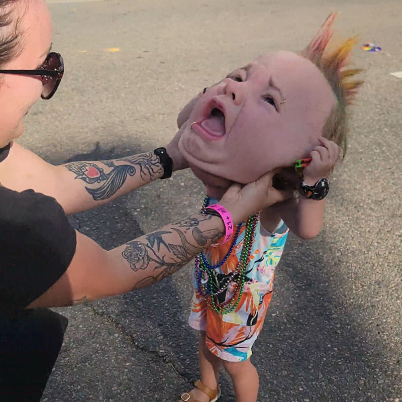 Norvo | ‍️Gråtende Baby Maske for Halloween