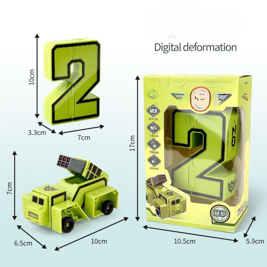 Norvo | Sammenleggbar Nummer Kjøretøy Barn Leketøy