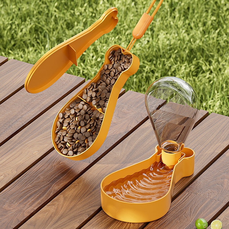 2-i-1 På-farten Matstasjon - Kyllinglår Design BolLift