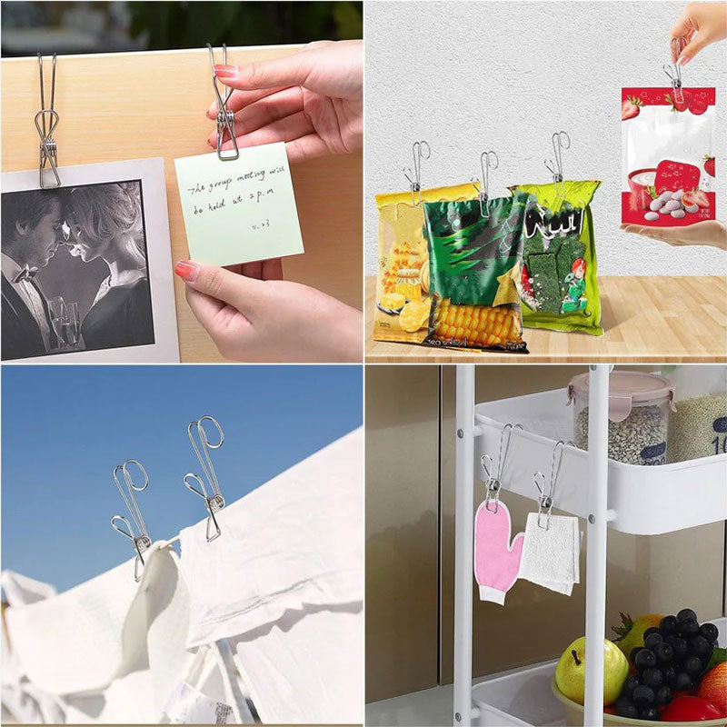 Norvo | Rustfritt stål metallklemmer med kroker