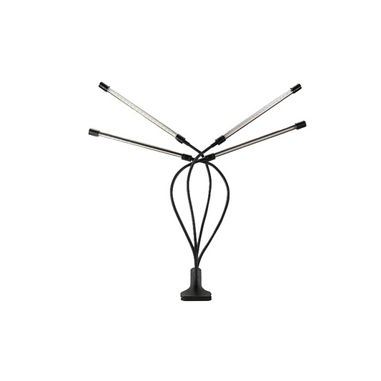 Norvo | Plantevekstlys med 4 fleksible armer og dimmefunksjon for innendørs hager