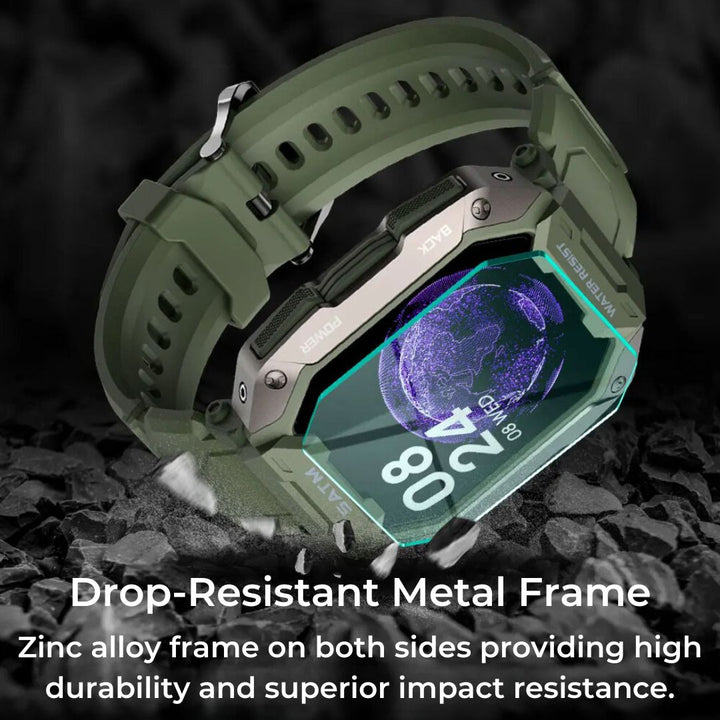 TactiX ARMY Series Smartwatch med militærdesign | Holdbar GPS - Fitness Tracker - for utendørs eventyr - militært personell og taktisk bruk Norvo