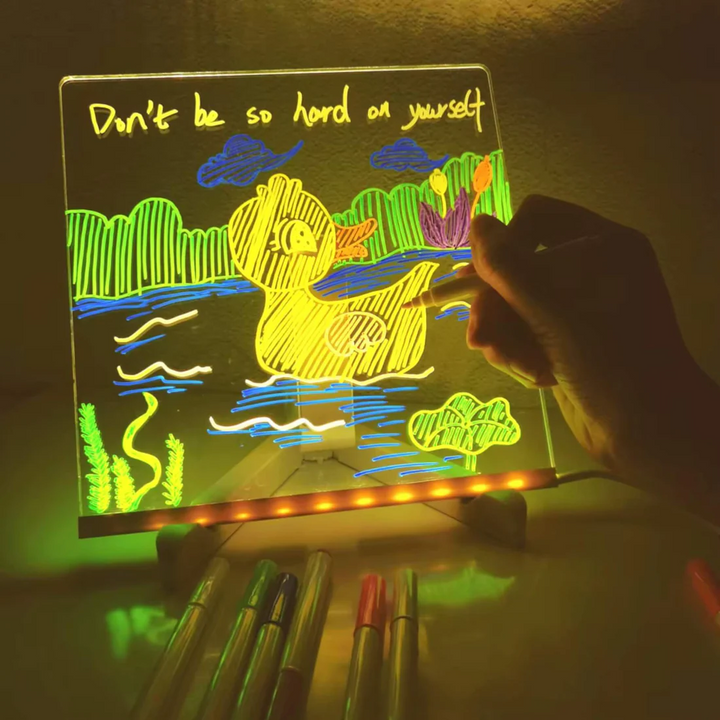 Norvo | LumiArt LED skilt | Kreativt tegnebrett for strålende kunstverk