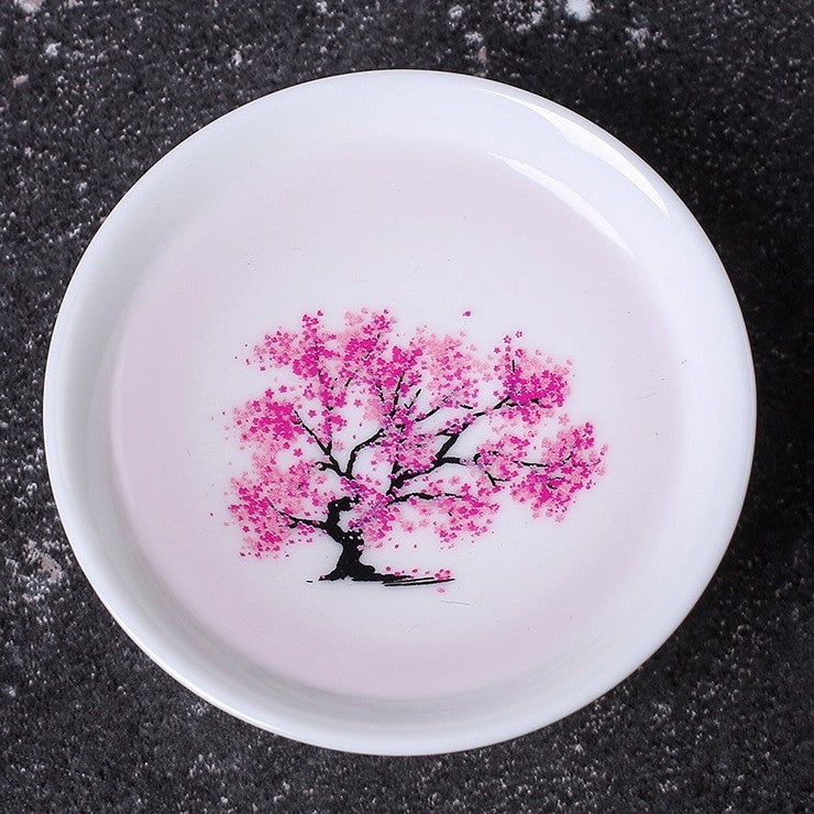 Norvo | Blossom Printing Keramisk Varmefølsom Fargeforandrende Bolle, Beste Gave til Høytider, Fødselsdag, Bryllup og Mer