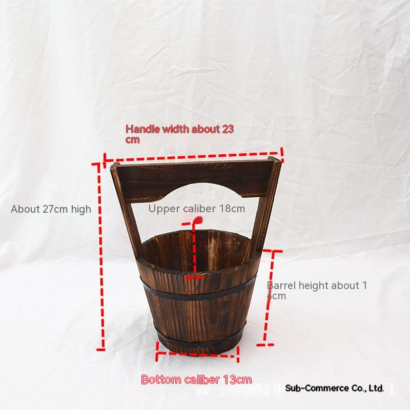 Norvo | Trebøtteplantekasse i fatadesign for hage og terrasse – Dekorative blomsterpotter laget av tre