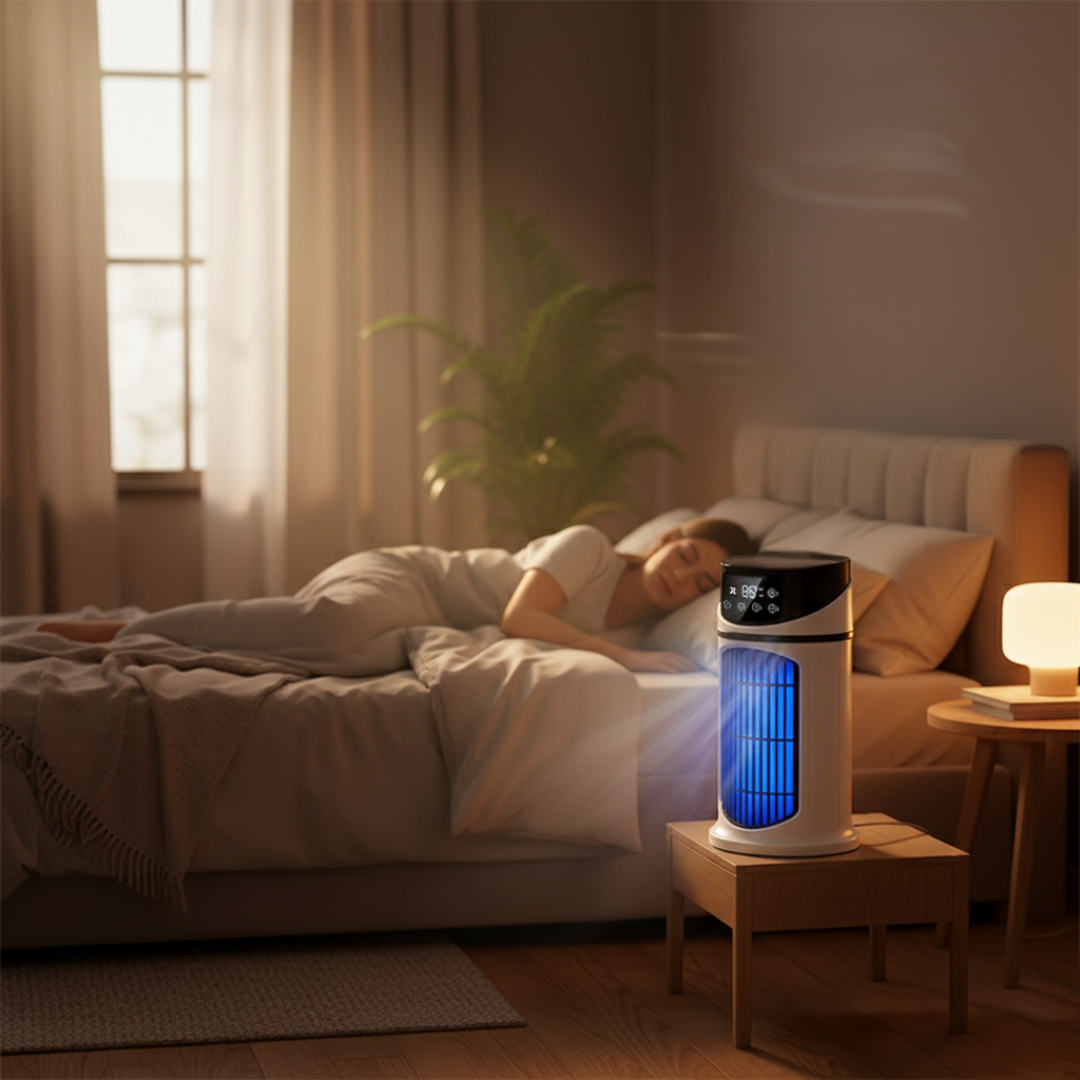 Rask kjøling – USB 5V – 300ML vanntank – Stille drift for kontor- og hjemmebruk Norvo