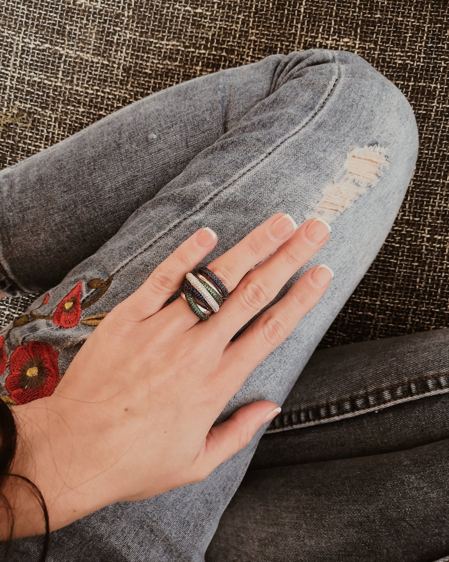 Norvo | Monaco Design Luksuriøs Statement Stabil Ring For Kvinner
