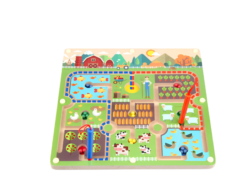 Norvo | Ecotoys BrainMaze | Styrk konsentrasjonen - Magnetisk maze puslespill spill for barn