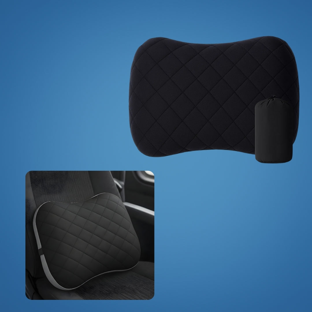 Ergonomisk nakke støtte – Oppblåsbar og lett – Lindrer nakkesmerter – Kompakt for fly og tog Norvo