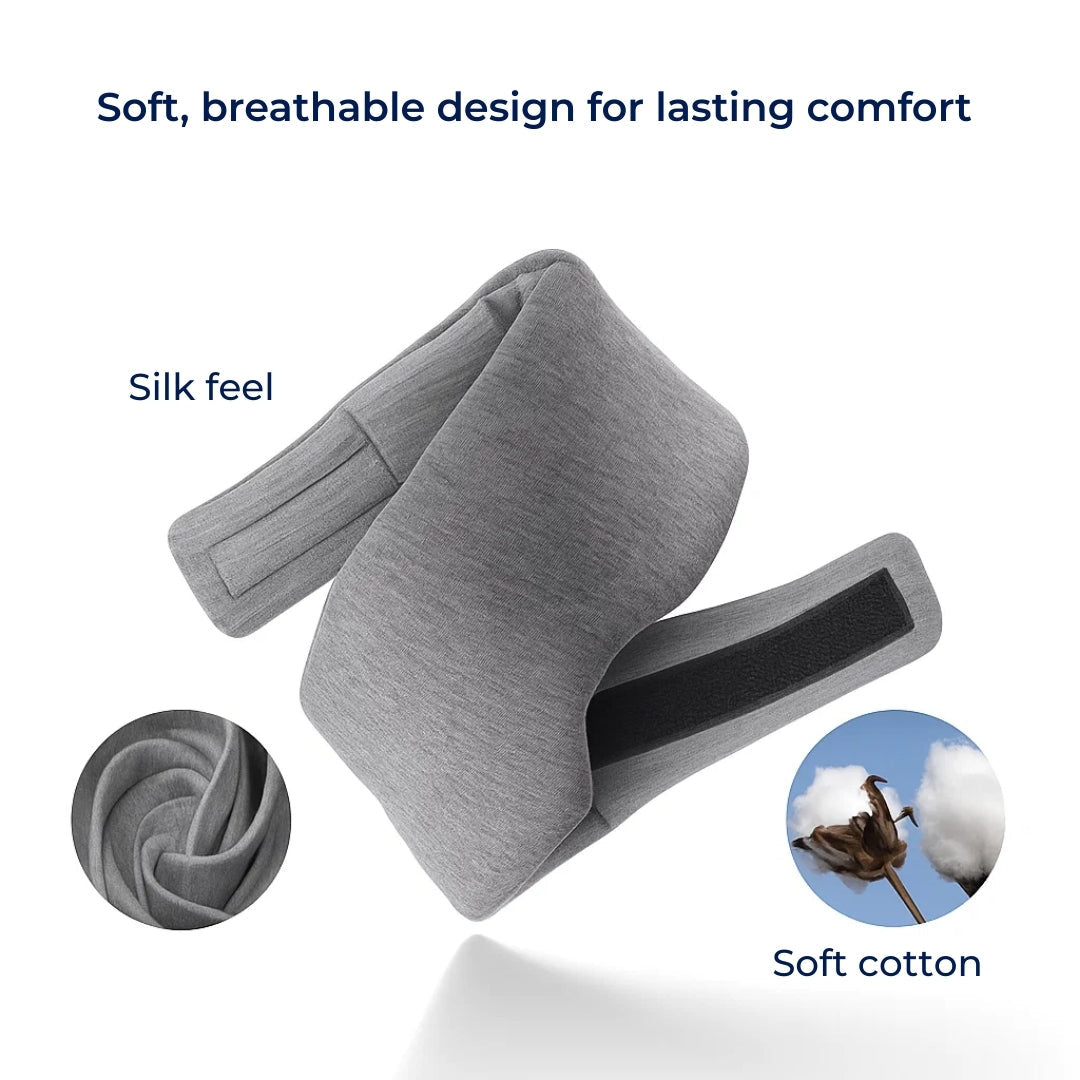 Total lysblokkerende – Myk bomullskomfort – Pustende passform – Blokkerer alt lys for reise, lur og dyp søvn Norvo